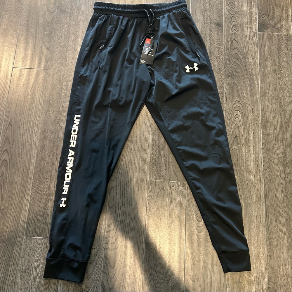 Under Armour Men's Black Track Pants NWT